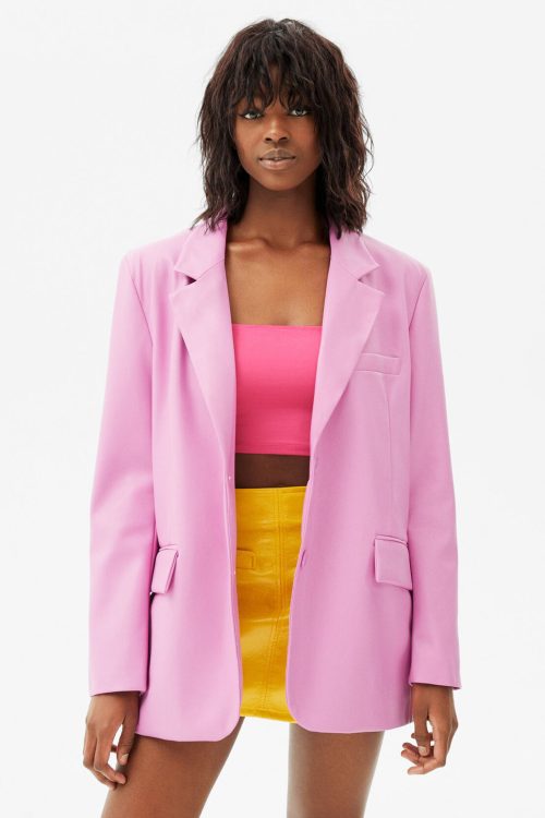 Blazer de cuero sintético